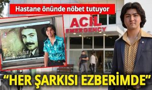 Genç hayranı Ferdi Tayfur için hastanede nöbet tutuyor